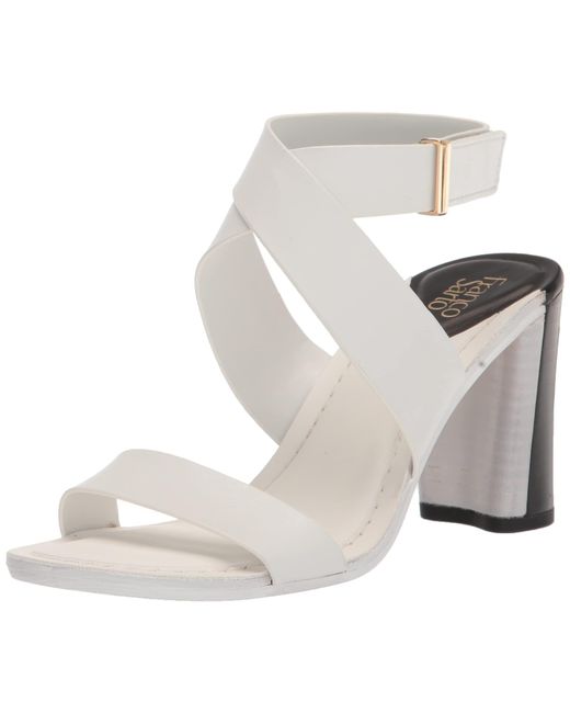 Franco Sarto S Olinda High Heel Dress Sandal White Leather 8.5 M