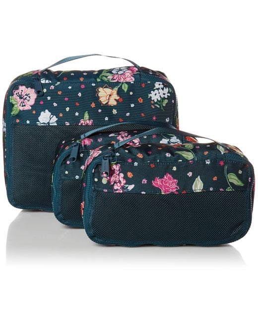 Vera Bradley Womens Recycled Lighten Up Reactive Packing Cube Set Travel Accessory in Blue Lyst