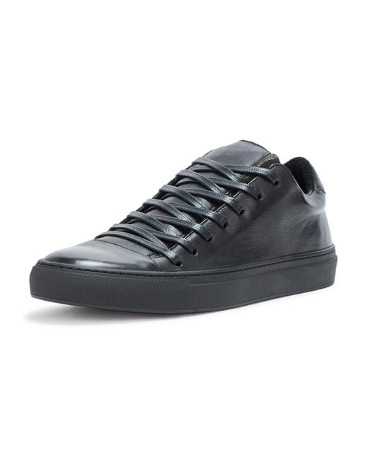 John Varvatos Black Reed Low Top Sneaker for men
