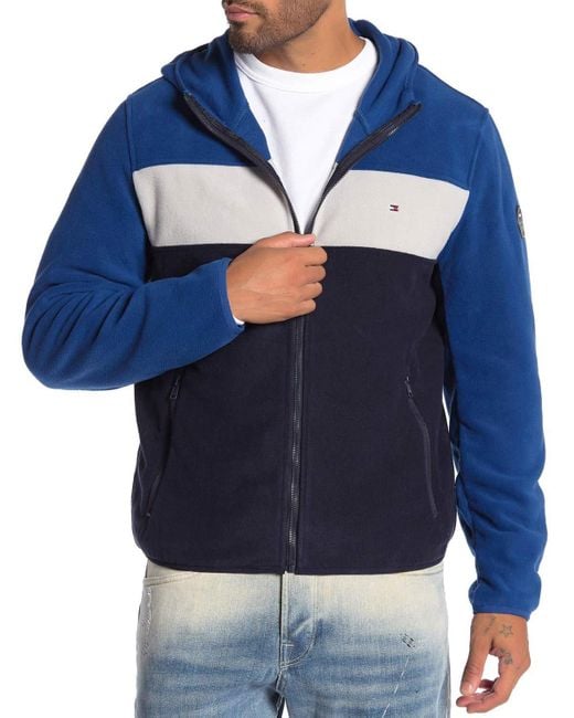 tommy hilfiger men's hooded performance fleece jacket