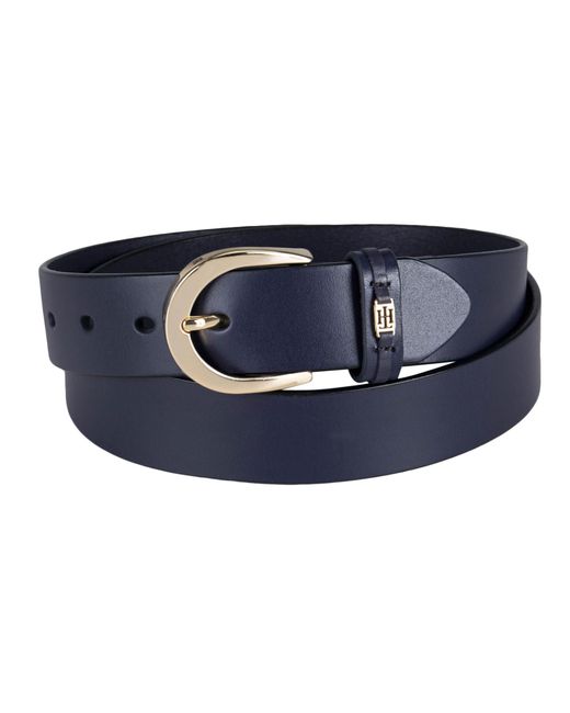 Tommy Hilfiger Blue 100% Leather Fashion Belt