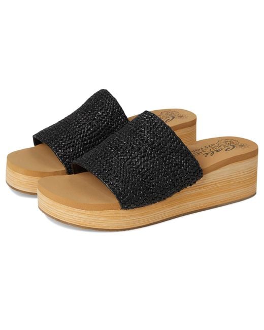 Skechers Black Summers-salt Spray Wedge Sandal
