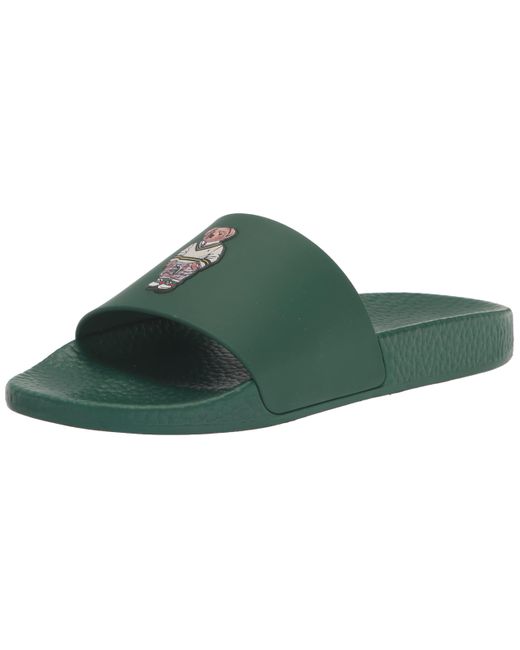 Polo Ralph Lauren Green S Slide Sandals