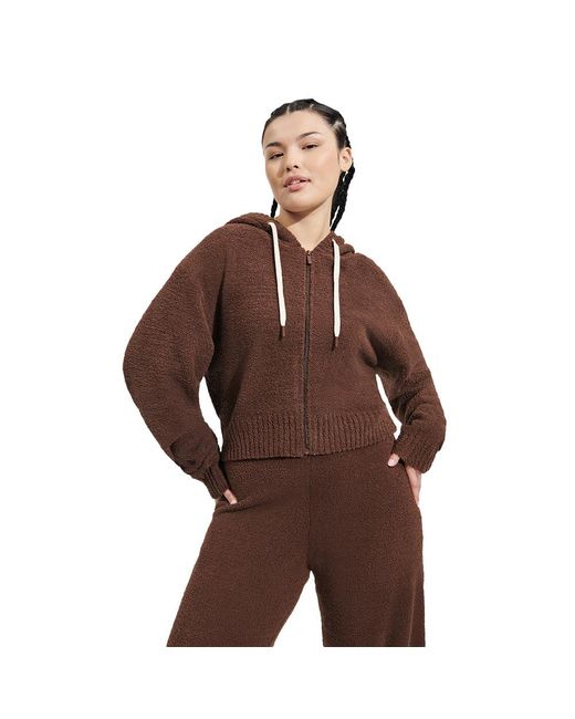 Ugg Brown Hana Zip Hoodie Sweater