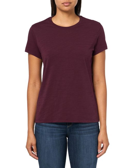 Dockers Purple Slim Fit Short Sleeve Favorite Crew Tee Shirt,