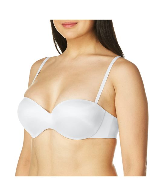 Maidenform White S Live In Luxe Full Coverage Strapless Multiway Dm9472 Bras