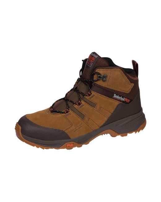 Timberland Brown Switchback Lt 6 Inch Steel Safety Toe Industrial Hiker Work Boot for men