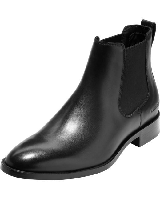 Cole Haan Men's Black Hawthorne Chelsea Boot Boots 13 D