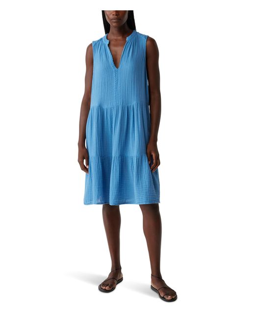 Michael Stars Blue Daisy Above Knee Dress