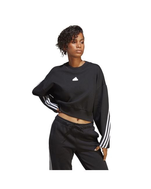 Adidas Black Future Icons 3-stripes Sweatshirt