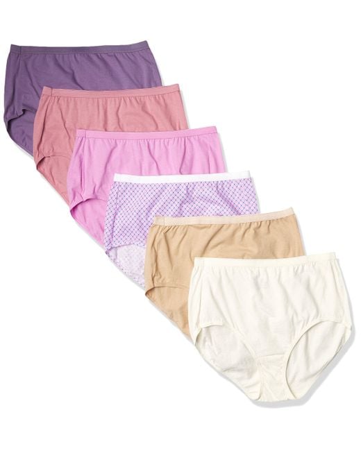 Hanes Pink Plus Just My Size Waist Cotton Underwear