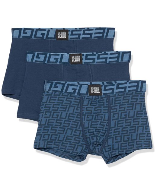 Guess Blue Idol Boxer Trunk 3 Pack for men