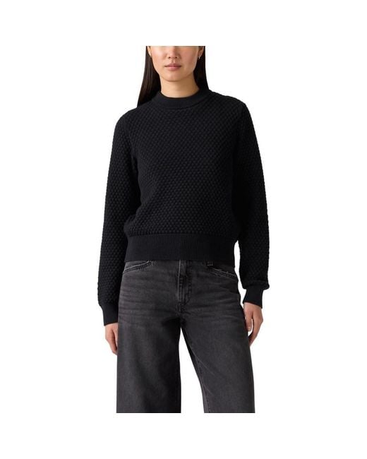 Levi's Black Snowflake Crew Pullover,