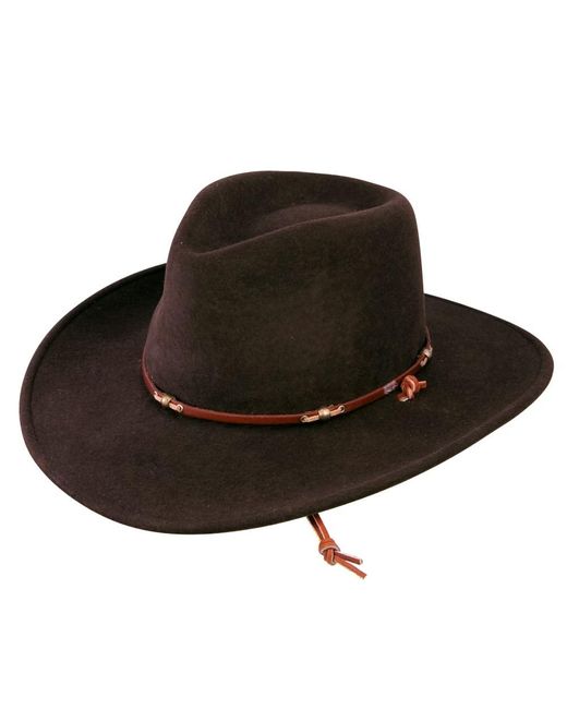 Stetson Black Wildwood Crushable Hat for men