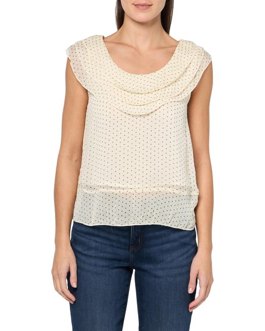 Lucky Brand Blue Triple Ruffle Tank