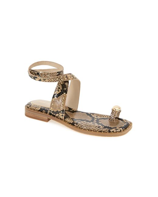Kenneth Cole Metallic Ravenn Flat Sandal
