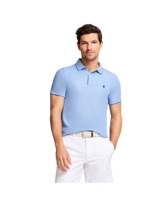 Izod Blue Advantage Performance Short Sleeve Polo Shirt for men