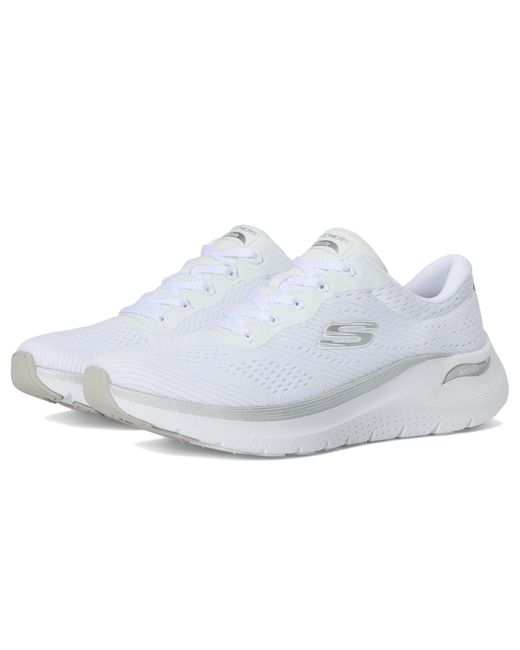 Skechers White Arch Fit 2.0-glow The Distance Sneaker