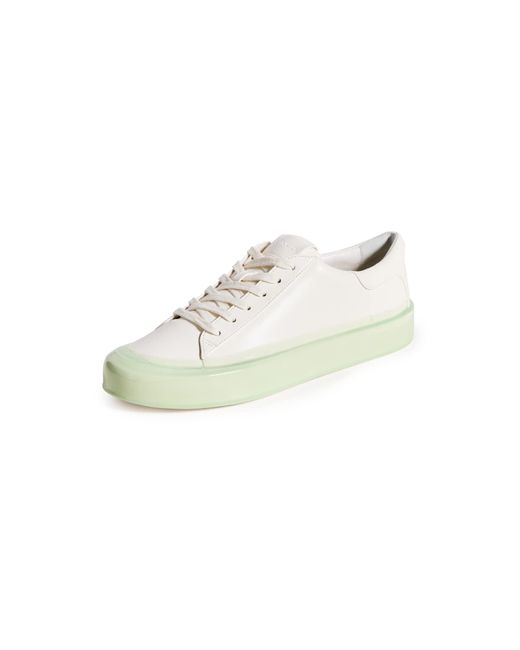 Vince White S Gabi Dipped Lace Up Sneaker Dew Green 5 M