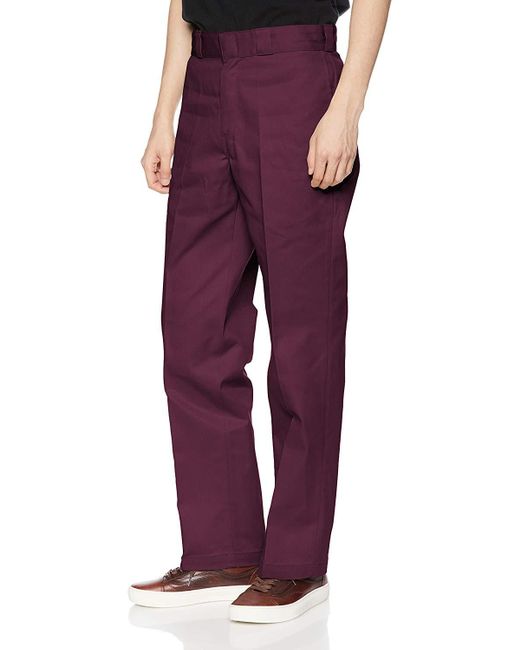 Dickies Purple Mens Original 874 Work Utility Pants for men