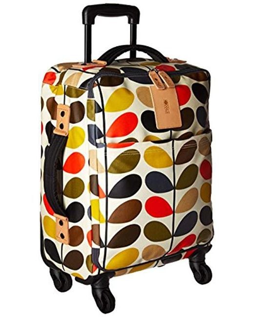 Orla Kiely Multicolor Classic Multi Stem Luggage Travel Cabin Case