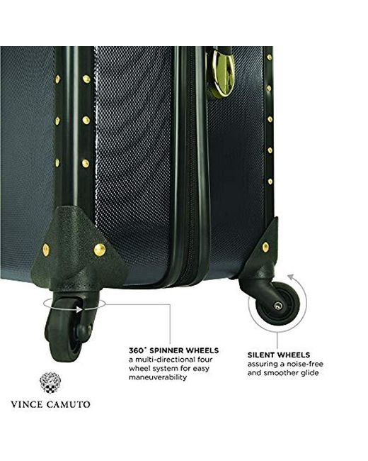 vince camuto carry on luggage black