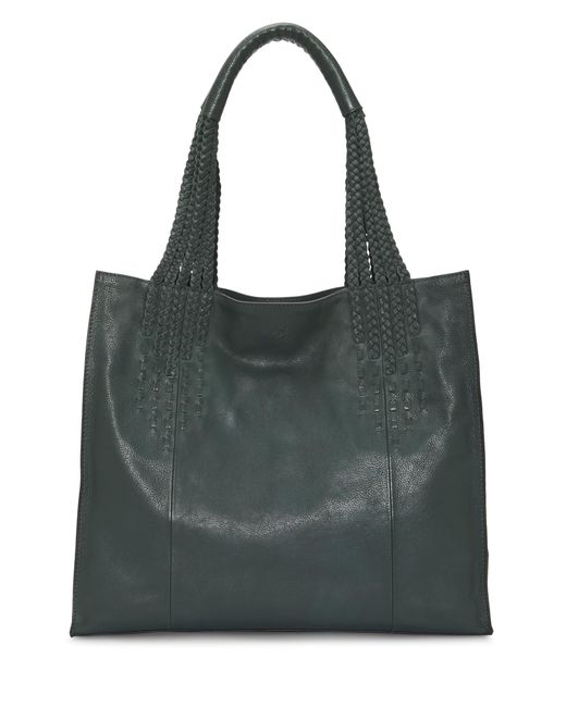 Lucky Brand Green Mina Leather Tote Handbag