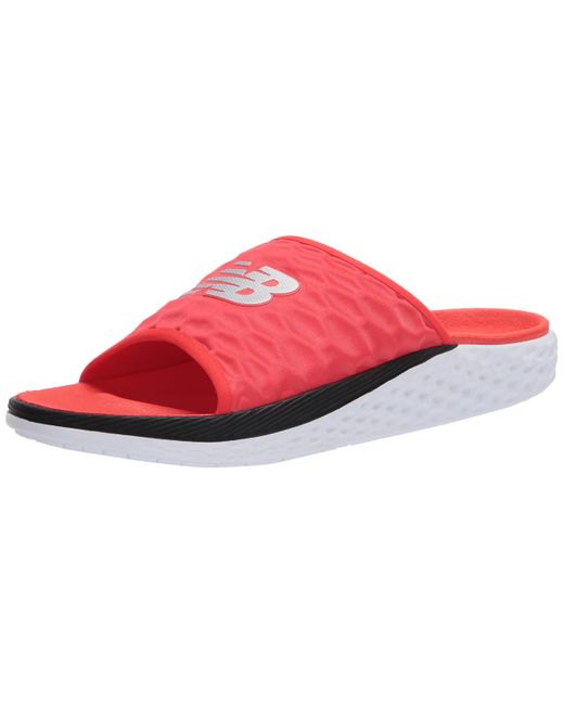 New Balance Red Fresh Foam Hupo'o V1 Slide Sandal for men