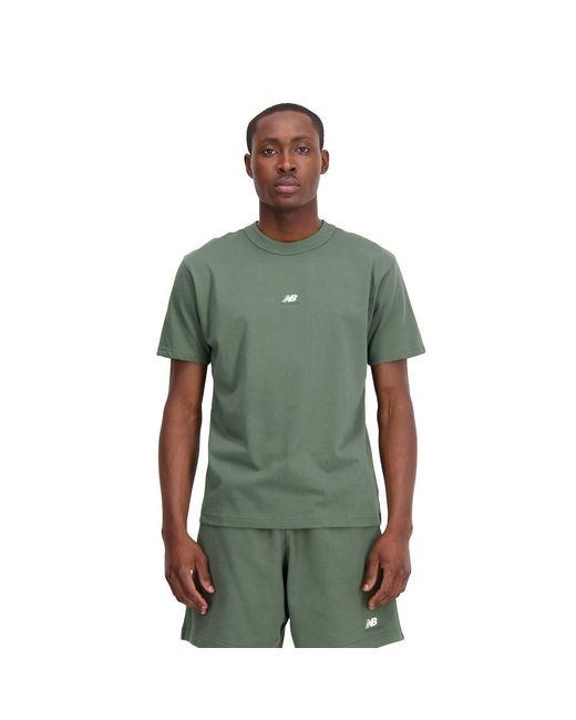 New Balance Sport Essentials Premium Cotton T-shirt In Green for men