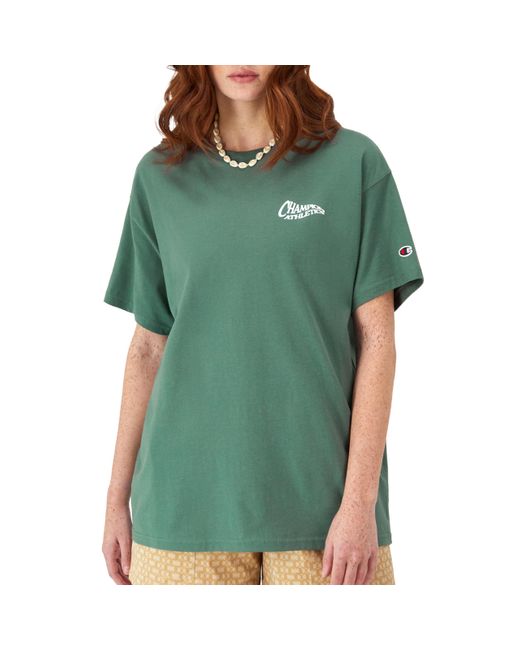 Champion , Classic Oversized T, Soft And Comfortable Tee Shirt For , Nurture Green Pendant, Large