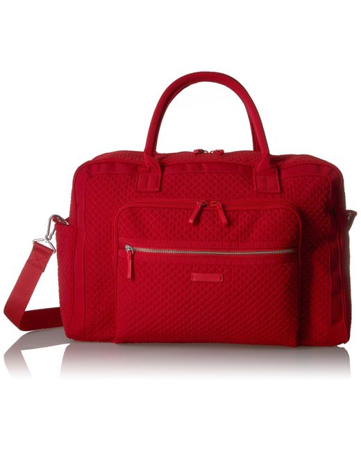 vera bradley iconic weekender travel bag microfiber