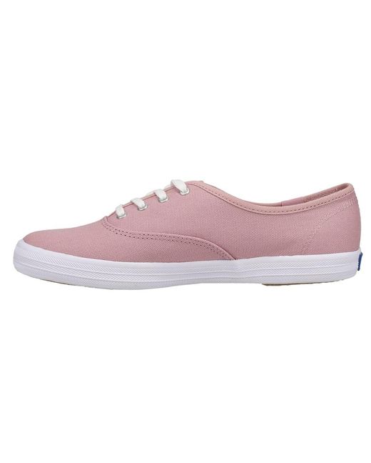 Keds Pink Champion Canvas Lace Up Sneaker