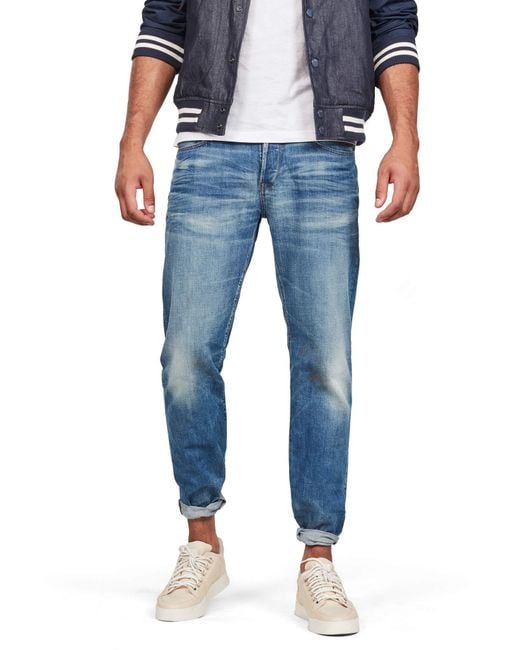 Pub Bot Blossom G-Star RAW 3301 Relaxed Fit Jeans in Blue for Men | Lyst