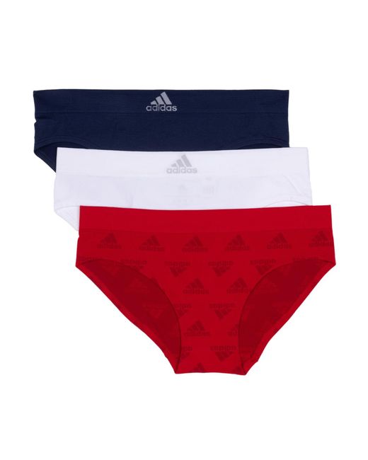 Adidas Red Seamless Bikini Underwear 3-pack
