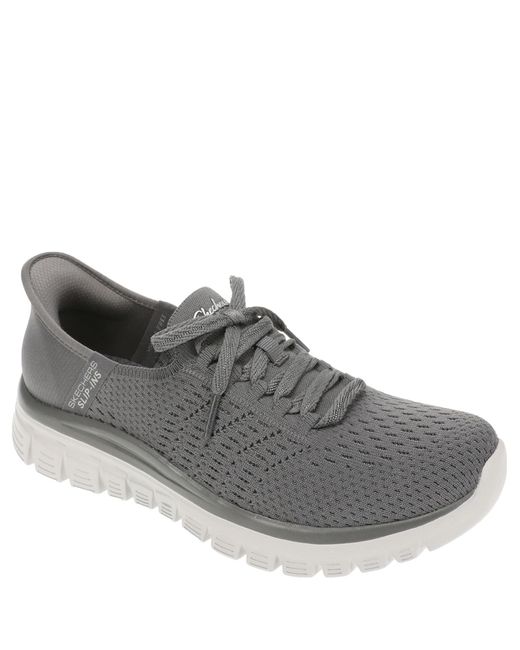 Skechers Gray Graceful-first Blush Hands Free Slip-ins Sneaker