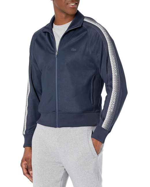 Lacoste Blue Long Sleeve Regular Fit Full-zip Hoodie for men