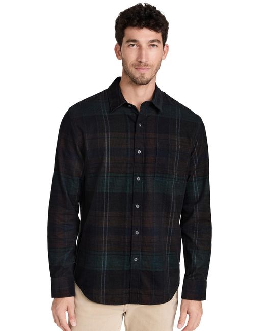 Vince Black S Sierra Corduroy Plaid L/s for men