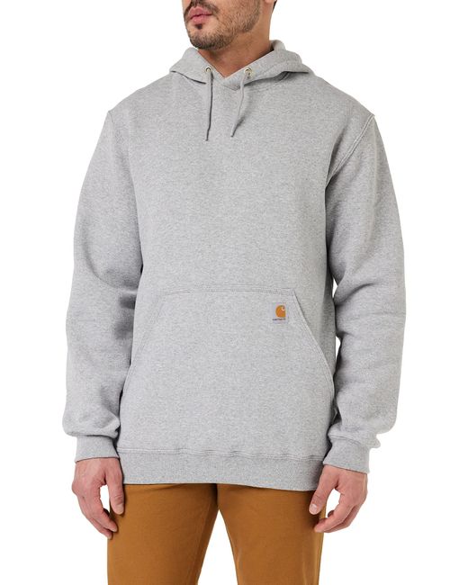 Carhartt Gray Rain Defender Paxton Hooded Mock-zip Sweatshirt for men