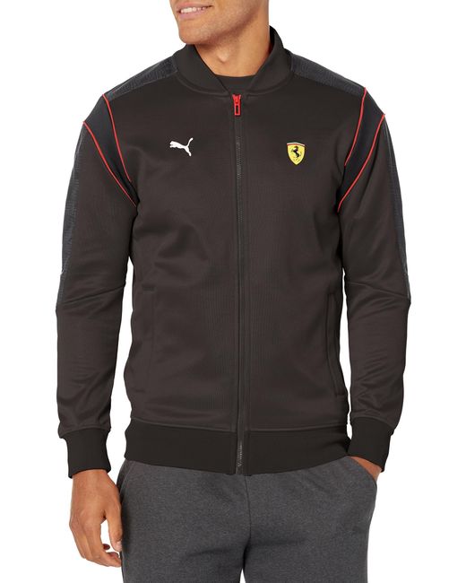 PUMA Scuderia Ferrari Race Mt7 Track Jacket in Black for Men Lyst