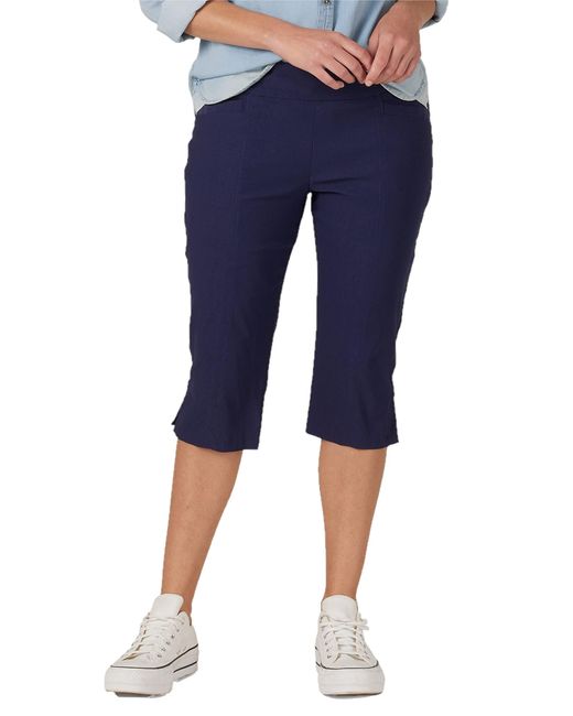 Lee Jeans Sculpting Midrise Pullon Vent Hem Skimmer Pant in Blue Lyst