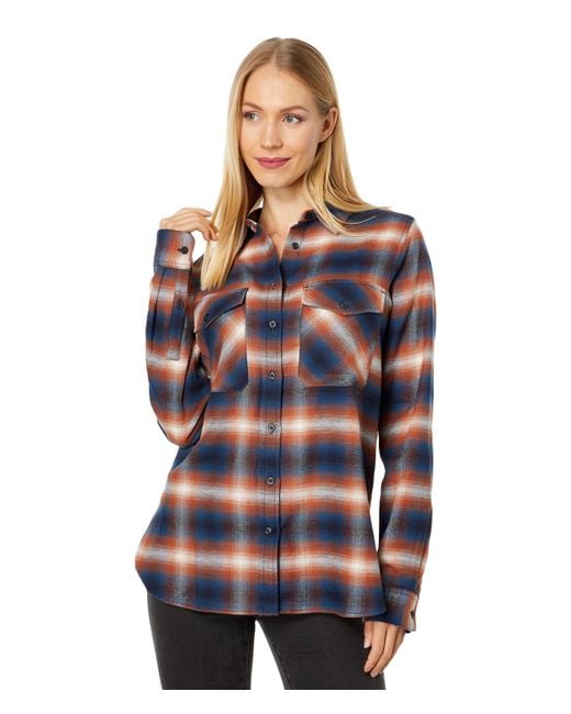 Pendleton Madison Cotton Flannel Shirt in Blue | Lyst