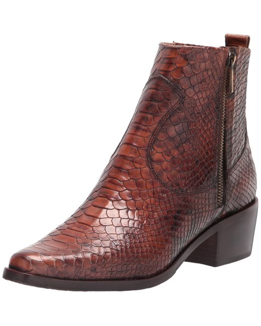 Donald J Pliner Leather Western Boot in Chestnut (Brown) - Lyst