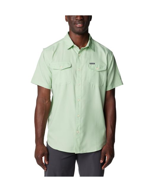 Columbia Utilizer II Solid Kurzarm Wander-Shirt in Green für Herren