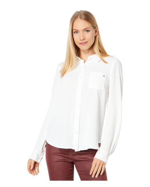 Tommy Hilfiger White Button-down Shirts For