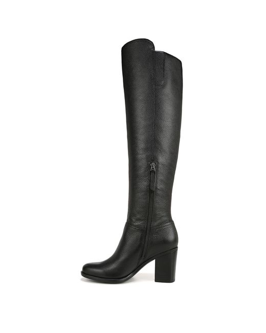 Naturalizer S Kyrie Water Repellent Over The Knee Boot Black Leather 7 W