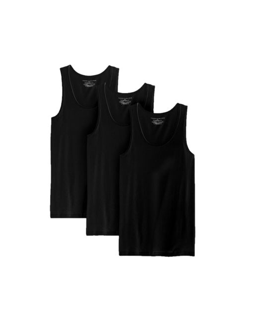 Tommy Hilfiger Black S Undershirts 3 Pack Cotton Classics A-shirts Underwear for men