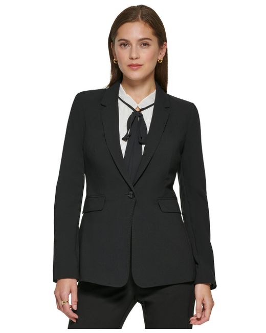 DKNY Black Single Button Jacket