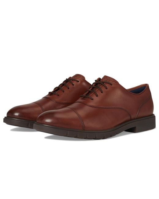 Cole Haan Brown Grandflex Dress Cap Toe Oxfords Lace-Up Boots 10.5 D for men