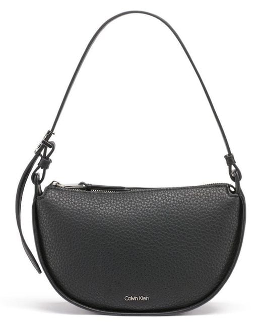 Calvin Klein Black Gemma Top Zip Demi Shoulder Bag