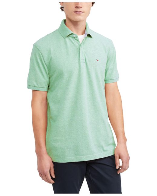 Tommy Hilfiger Mens Short Sleeve In Regular Fit Polo Shirt in Green for Men  | Lyst